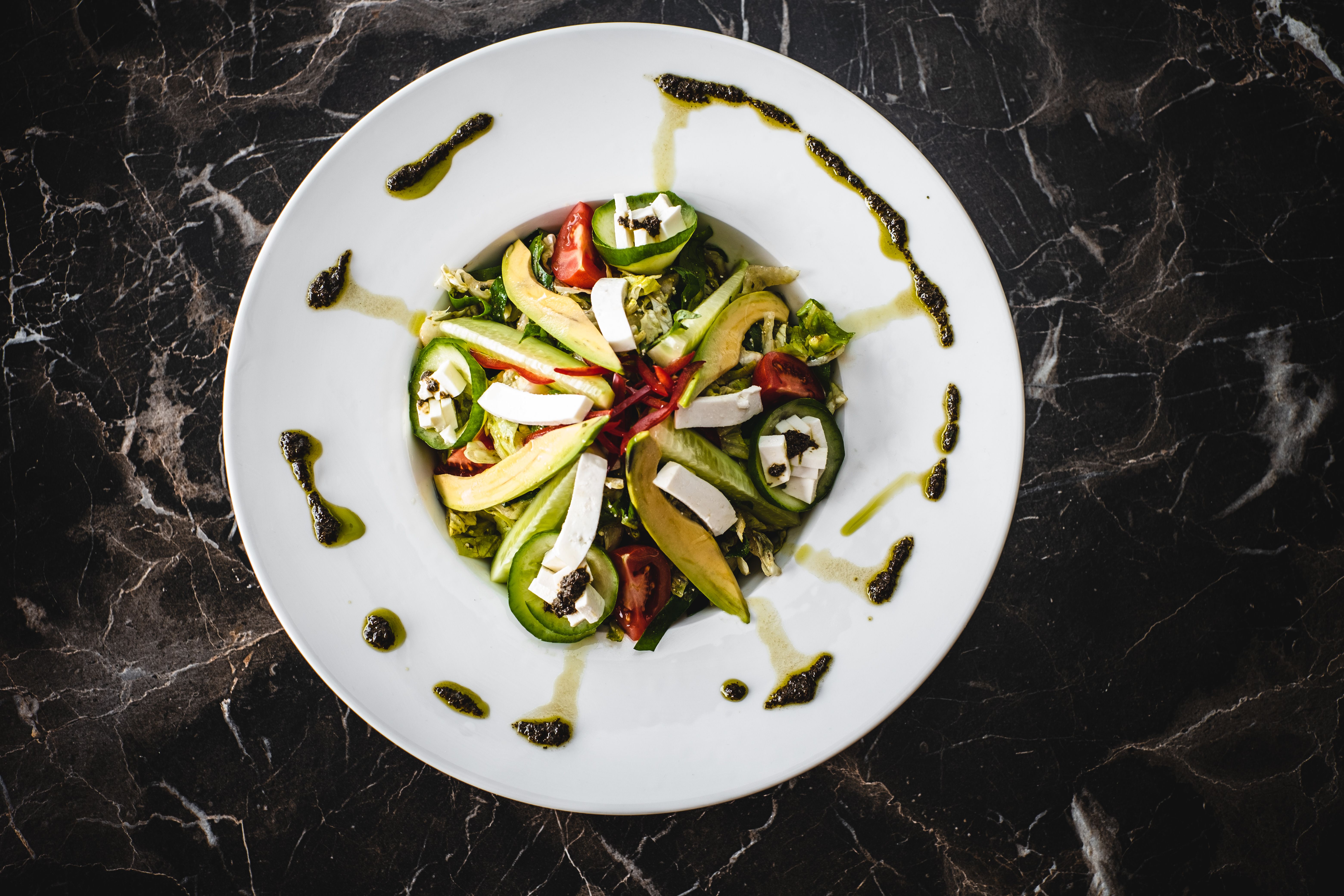 Premium dish prepared with fresh vegetables